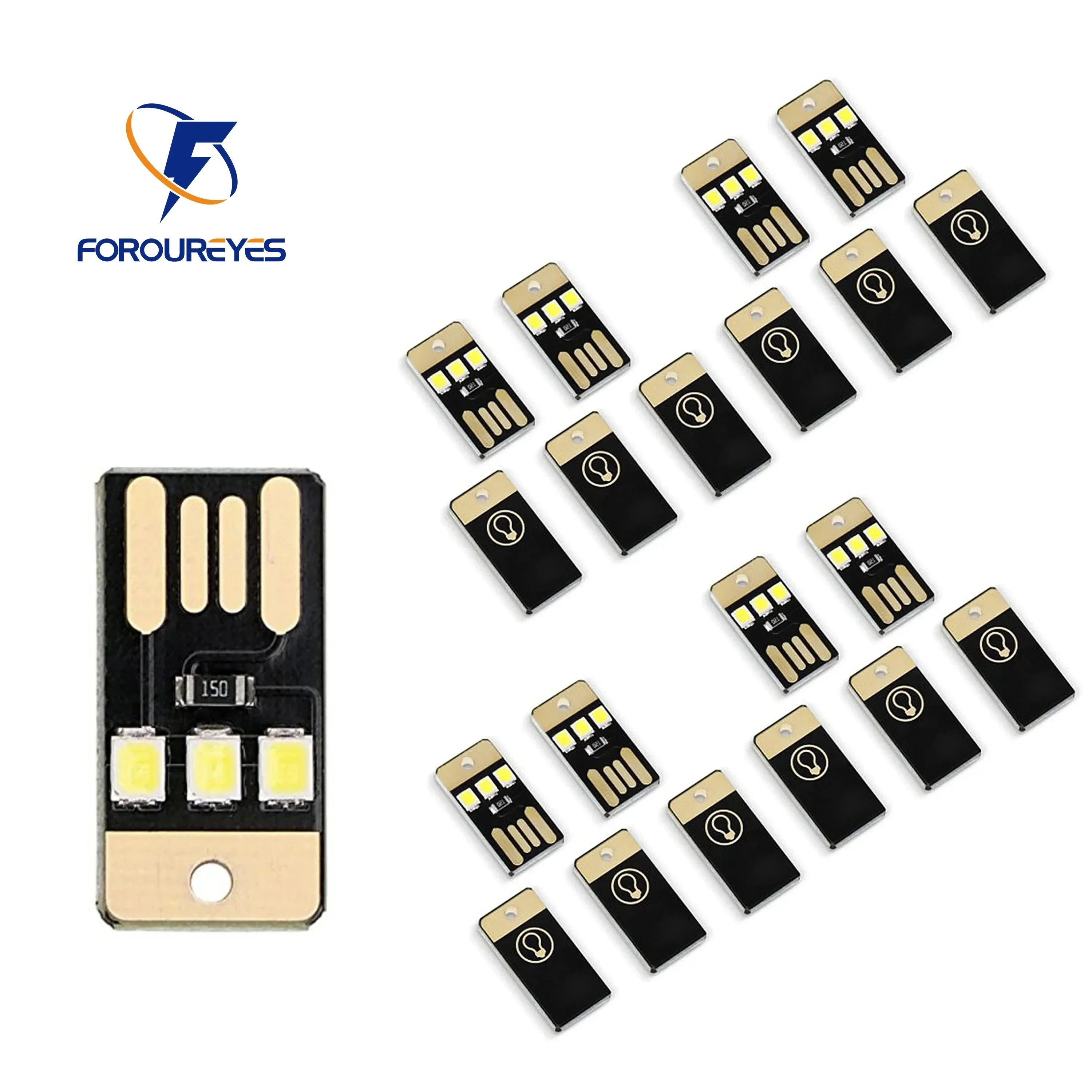 Book Light Mini Pocket Card USB Power SMD LED Keychain Night Light 0.2W 20pack for Power Bank Computer Laptop led light,night light,book light,mini night light,mini led light