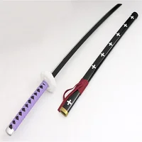 Newest Cosplay Trafalgar Law Purple Style Katana Weapon Sword Role Playing Trafalgar D Water Law 104cm Wood Model 2