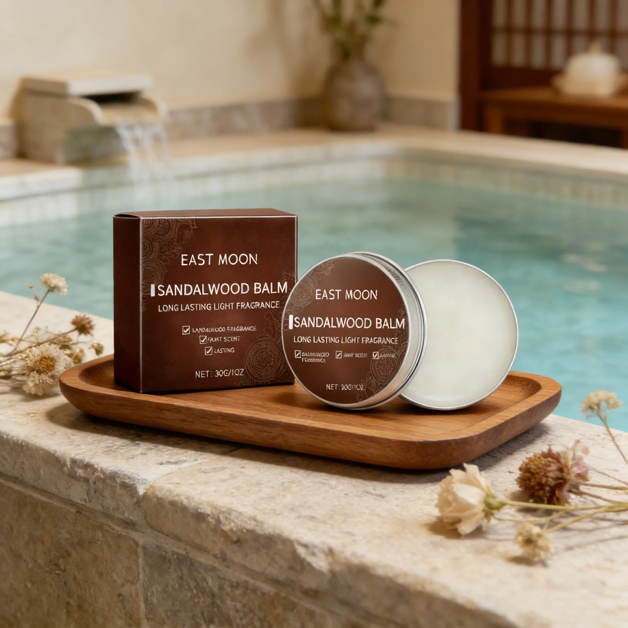 Men's Sandalwood Solid Cologne Balm Long Lasting Fragrance_voghion.com
