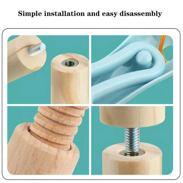 مجموعة تنظيف خشبية للأطفال الصغار، 8 قطع ألعاب تنظيف مونتيسوري مع مجموعة مكنسة وممسحة للأطفال، هدية لعبة التظاهر 2