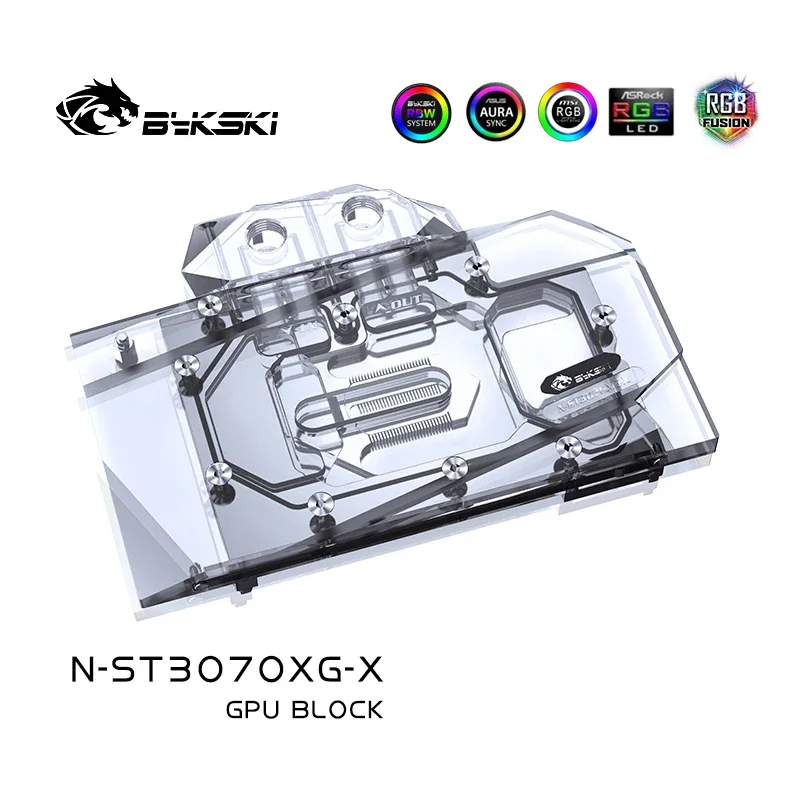RTX-3070 8gb（ジャンク） ZOTAC + BYKSKI 水冷ブロック Bykski N-ST3070XG-X,RGB GPU Water Block for ZOTAC Geforce