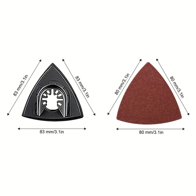 삼각 멀티 도구 샌딩 패드 키트: 다재다능한 샌딩 솔루션