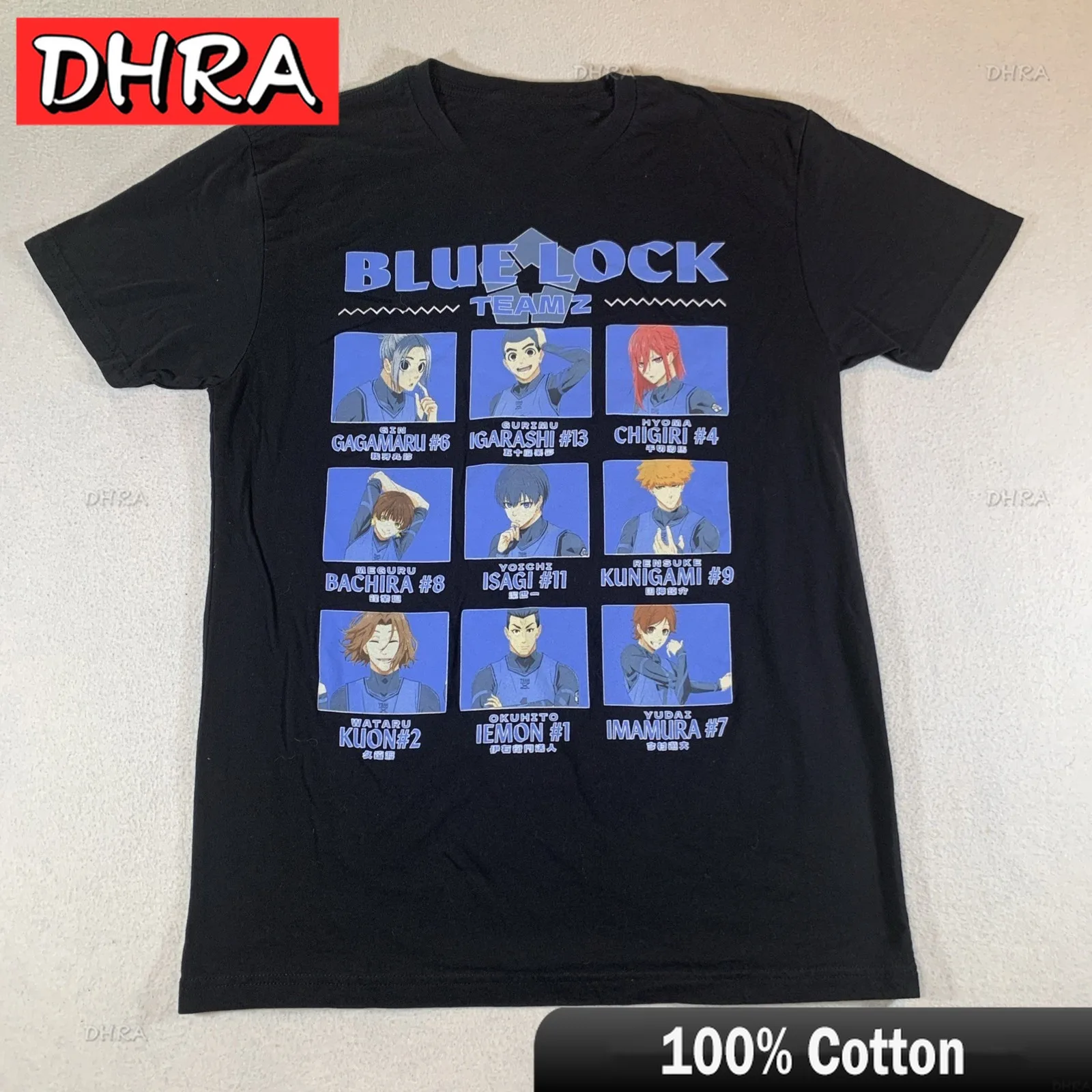 Unisex Blue Lock Anime Graphic Cotton Tee - Short Sleeve Summer Top