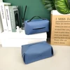 Simple PU Leather Tissue Case Desktop Napkin Pumping Paper Storage Box Foldable Paper Towel Container for Home Car Decoration 5