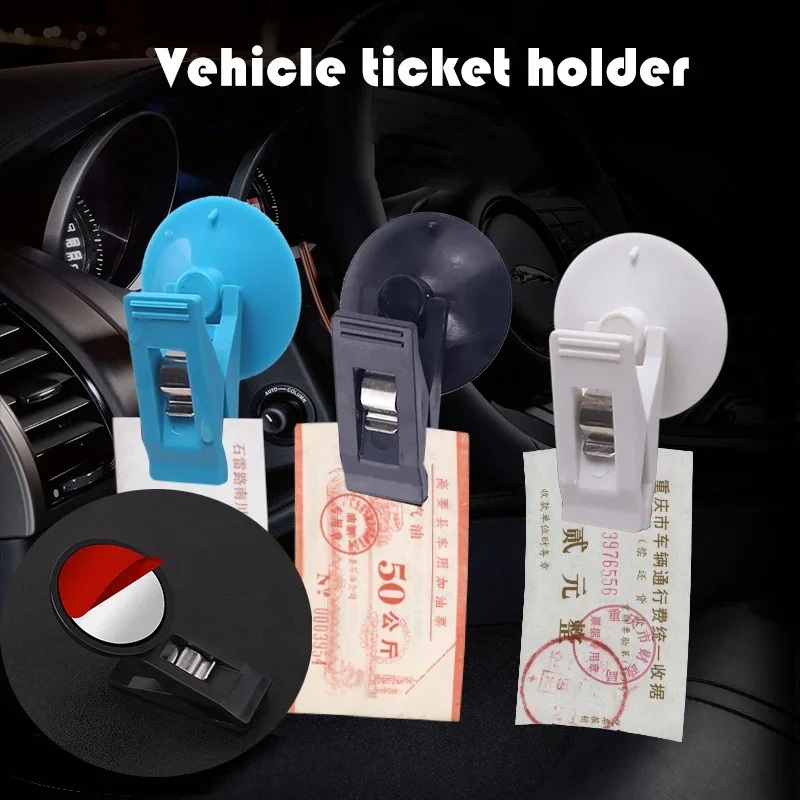 

1 Pair Car Interior Window Clip Mount Black Suction Cap Clip Plastic Sucker Removable Holder For Sunshade Curtain Towel Ticket