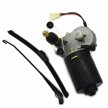 Spazzole tergicristallo 12V Motore tergicristallo elettrico disossato Motore tergicristallo elettrico con interruttore Accessori tergicristallo triciclo bici elettrica