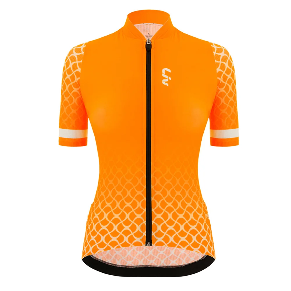 thumbnail image 1 of Maillot de ciclismo de manga corta para mujer del equipo Pro LIV, ligero, de secado rápido, para ciclismo de montaña o carretera, 1 of 5