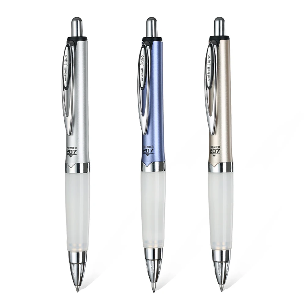 1pcs Japan UNI Gel Pen Anti Fatigue Soft Grip Black 0.7mm UMN-207GG for Writing Test Quick Dry Long Time Use School Stationery 4