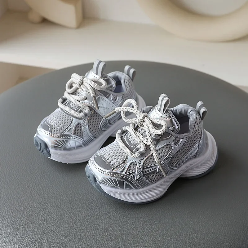 Little Kids Sneakers 2025 Spring Autumn Children Casual Shoes Soft Breathable Mesh Unisex Boys Girls Sport Shoes 3