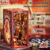 CUTEBEE Book Nook Kit DIY Doll House with LED Light Bookshelf Insert Eternal Bookstore Model Collection Series For Birthday Gift 4