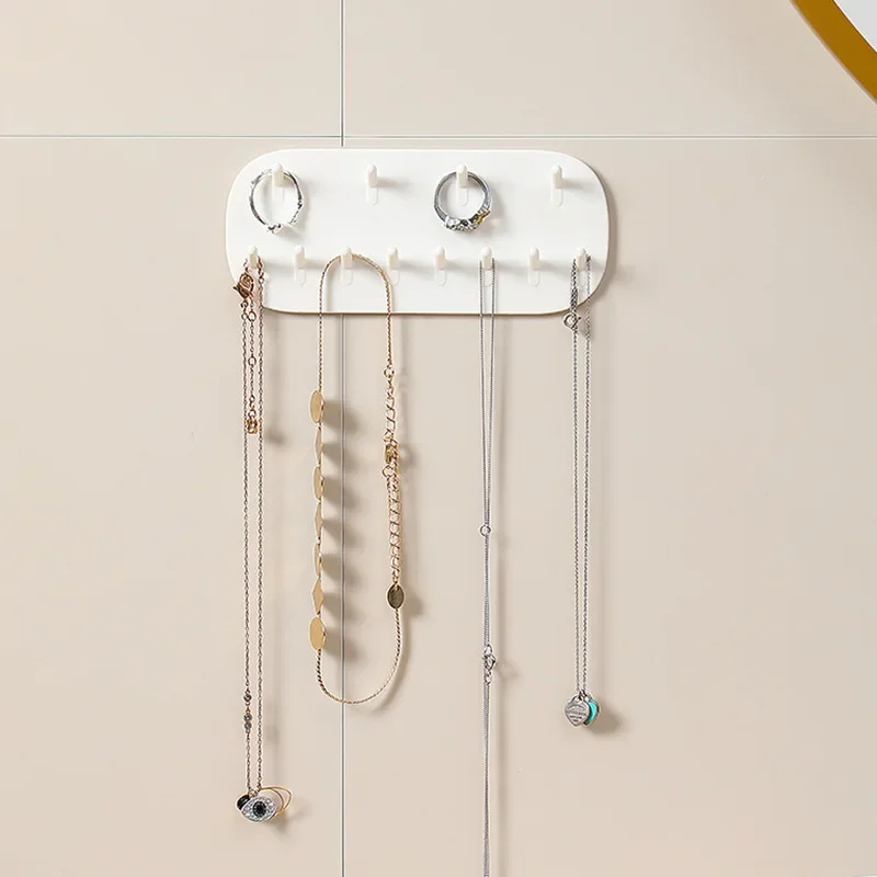 

Jewelry storage hook wall-mounted ring earrings necklace hanger household ladies jewelry seamless hook.