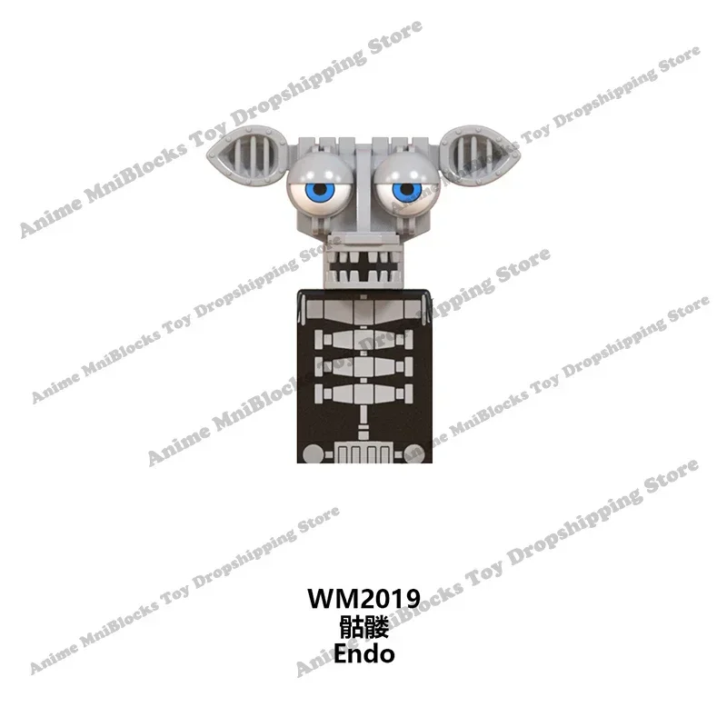 WM6074 WM6097 mini bricks FNAF Game Figure Chica Bonnie Foxy Freddy Bear Nightmare Boy Baby Skeleton Thriller Assembly Toys gift 3