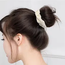 

1 PC Korea Velvet Scrunchies Elastic Hair Bands Solid Color Headwear Women Girls Pleated Scrunchie Ponytail Hair Accessories