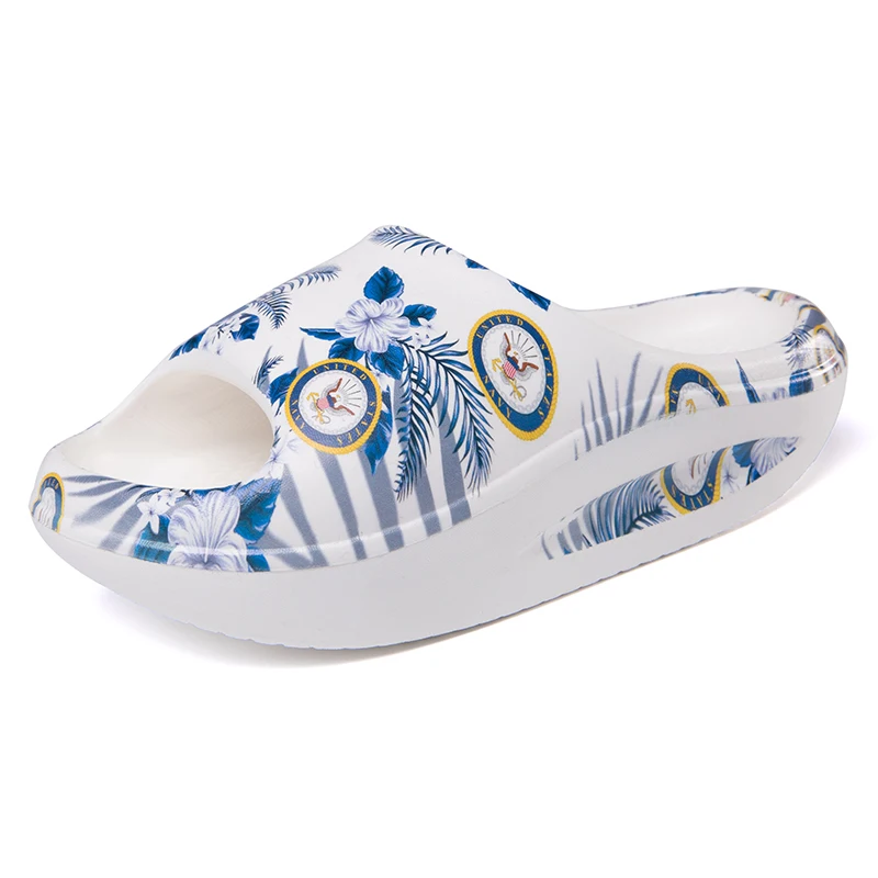 

Swing Shoes High-elastic Printing Fashion High-heeled Female Swinging Shoes Women Balance Massage Sport Fitness Shoes DIY Slides