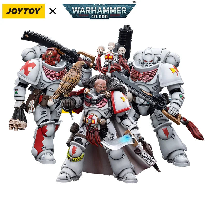 

JOYTOY Warhammer 40k 1/18 Action Figures Anime White Scars Captain Kor'sarro Khan 12cm Collection Model Toys Official Store