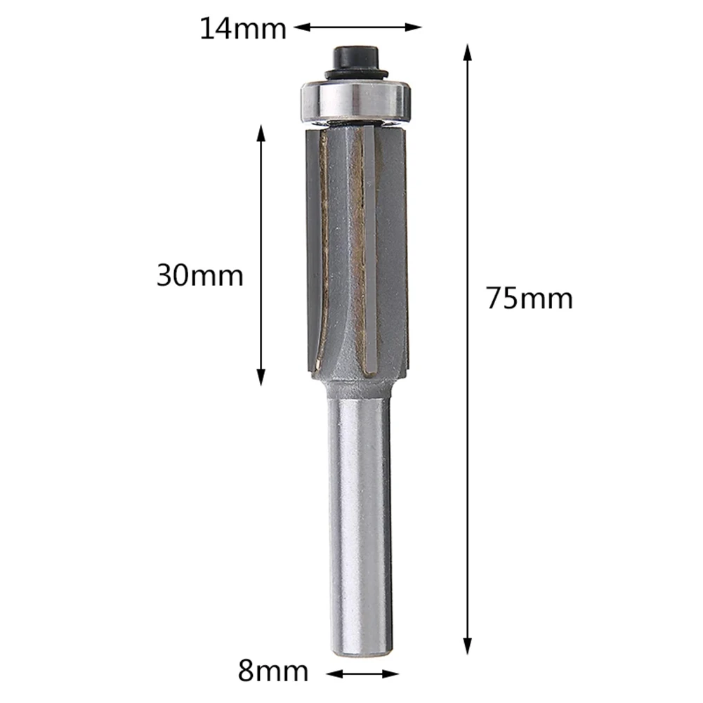 

8mm Shank Diameter 25mm Blade Length Router Bit Milling Cutter For Wood Composition Materials Trimming Machine Accessories