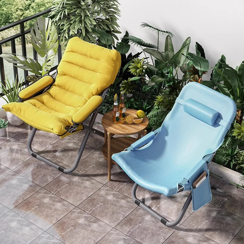 Large Garden Lounge Chaise Lounges Wicker Chairs Outdoor Terrace Bed Rocking Floor Chair Relaxing Furniture Stool Camping Relax