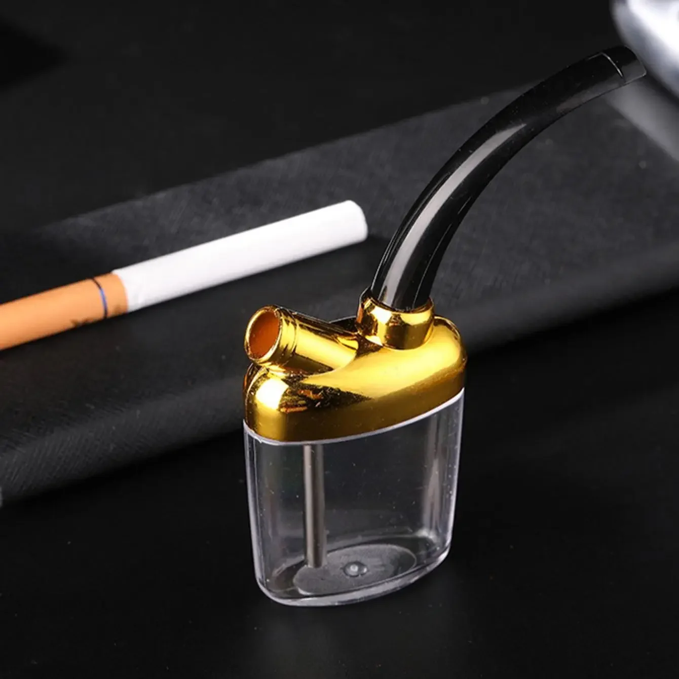 1pc-Mini hookah pot healthy filtering hookah pipe holder portable and convenient