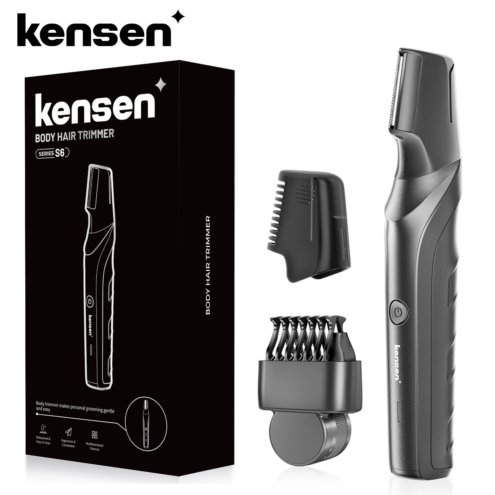 Kensen S6 tondeuse à cheveux électrique pour hommes corps toiletteuse