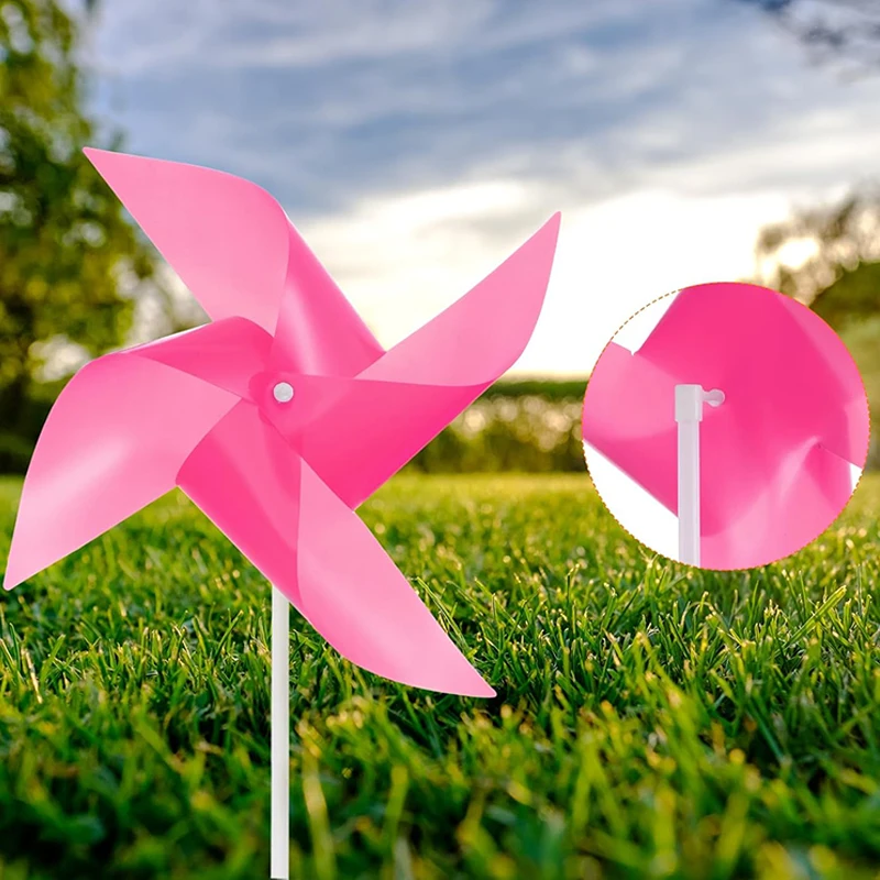 10/20pcs Colorful Windmills Plastics For Yard Garden Lawn DIY Outdoor Decoration
