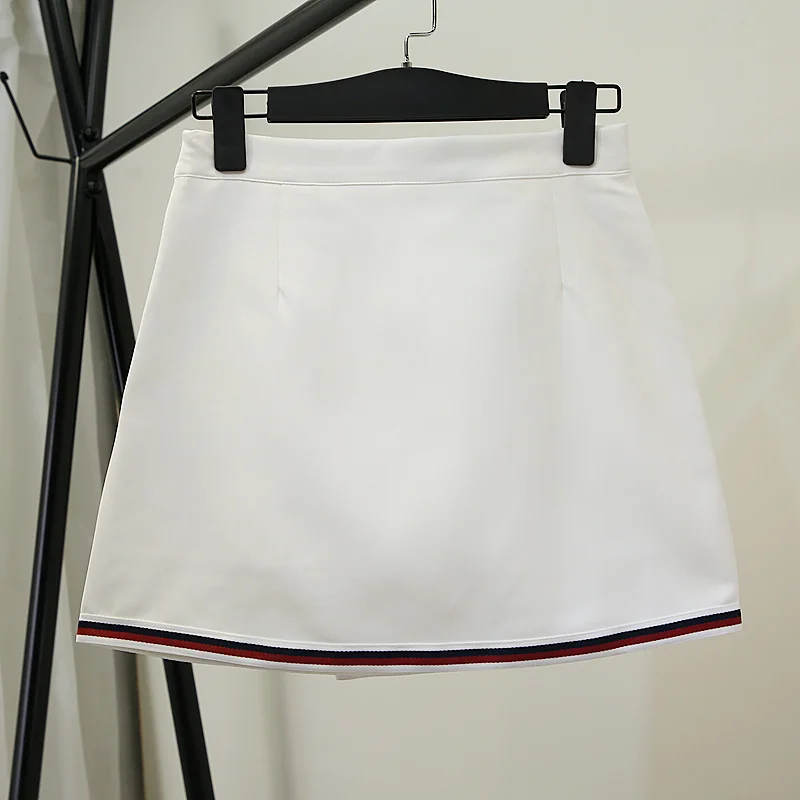 Pleated Motion Skirt Women Summer Middle Waist Slim A Line Skirt Shorts Female Korean All-match Casual Fashion Black 6