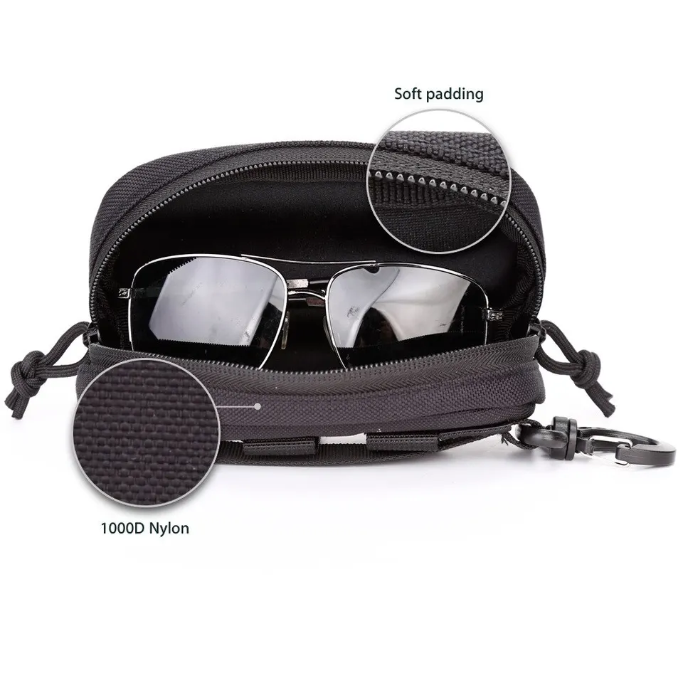 ZAM07752-SAC DE CHASSE .Pochette tactique Molle pour Lunettes De soleil, sac de taille EDC