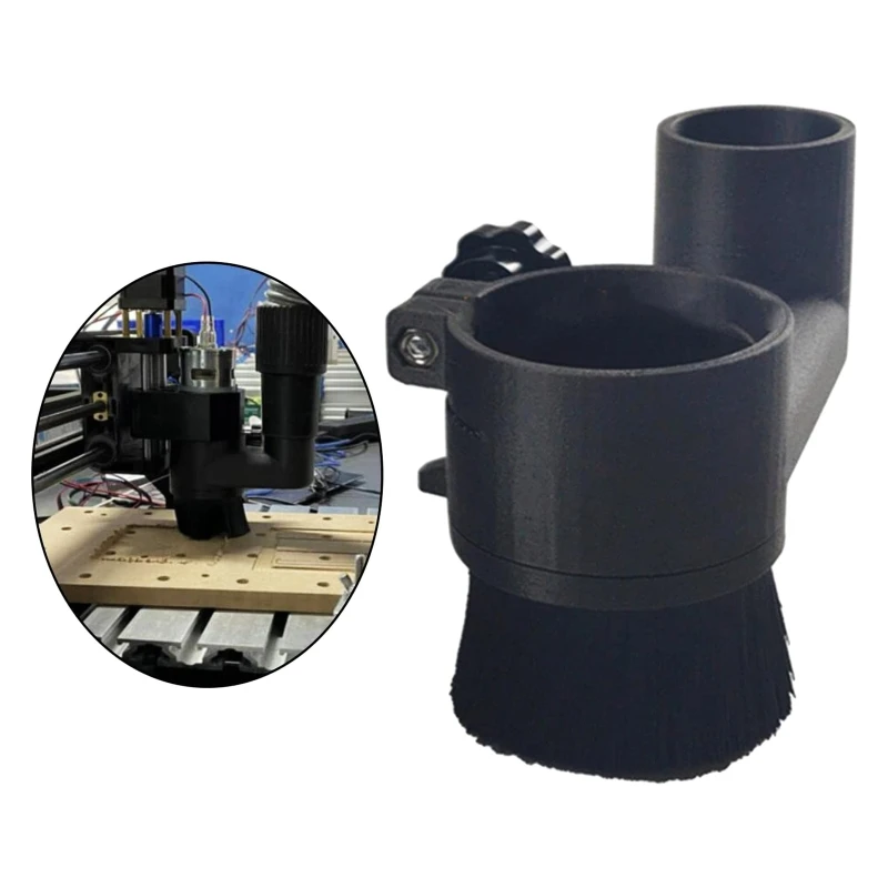 Router Dust Cover Dwan Router Dust Cover Shoe 52mm /65mm /80mm Spindle For Engraving Machine Brush Cleaner Woodworking Tools