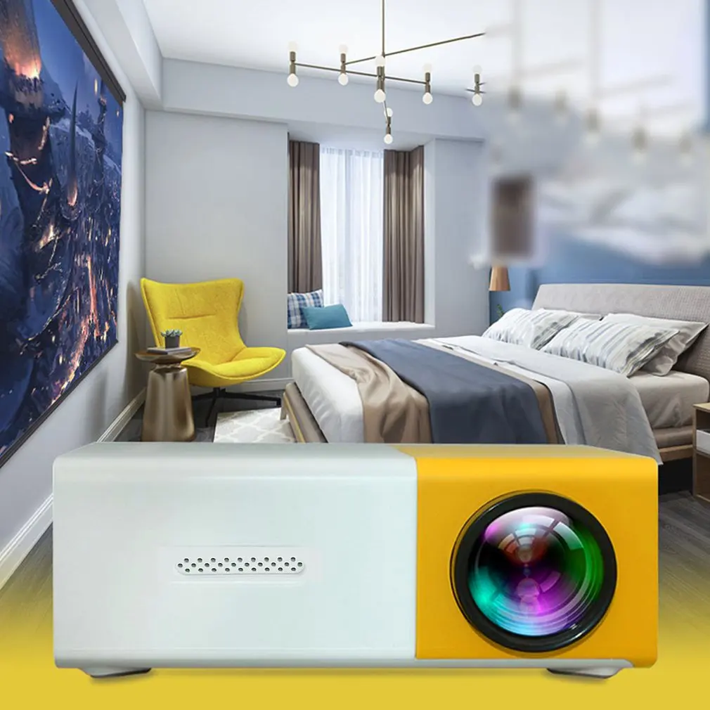 

Portable Projector High Definition Support 1080P LED Projector Multi Interface Entertainment Projector Audio Home Media Player