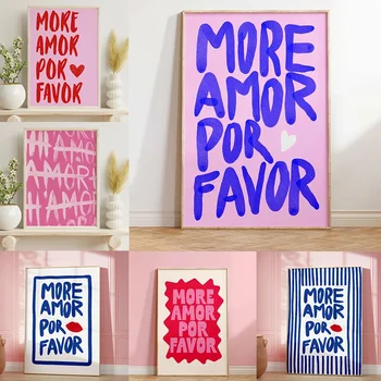 Maximalist Love Canvas Art Amor