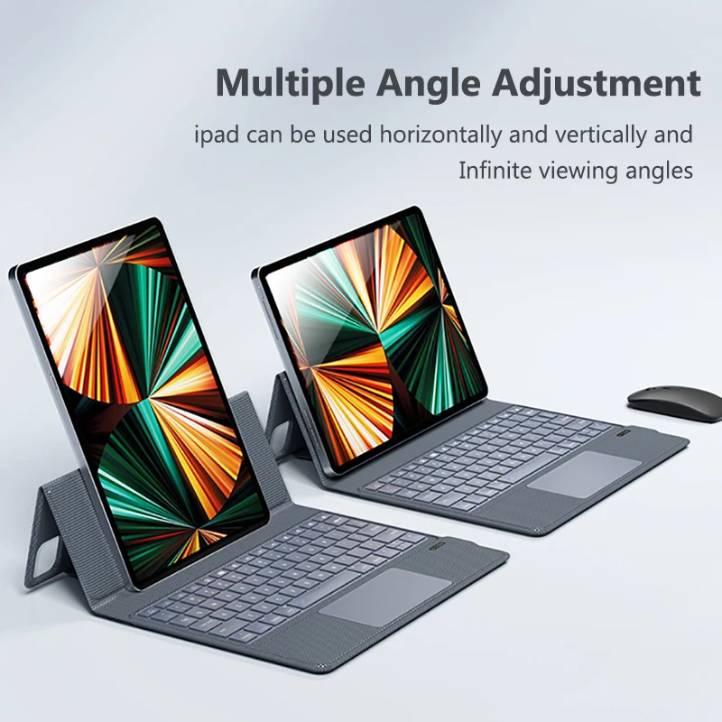 Teclado Mágico sem Fio para Ipad Air Capa para Ipad Pro 11 12.9 2023 2023 2023 10.9 Ipad Air Capa Magnética Suporte Bluetooth Teclado sem Fio - Imagem 4