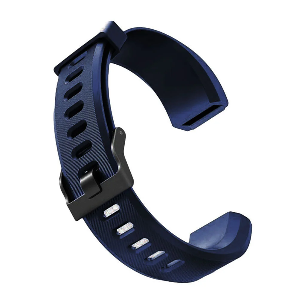 Smart Watch Band For ID115 PLUS HR Silicone Strap Silicone Watch Band Sport Metal Buckle Strap Wrist Replacement Color