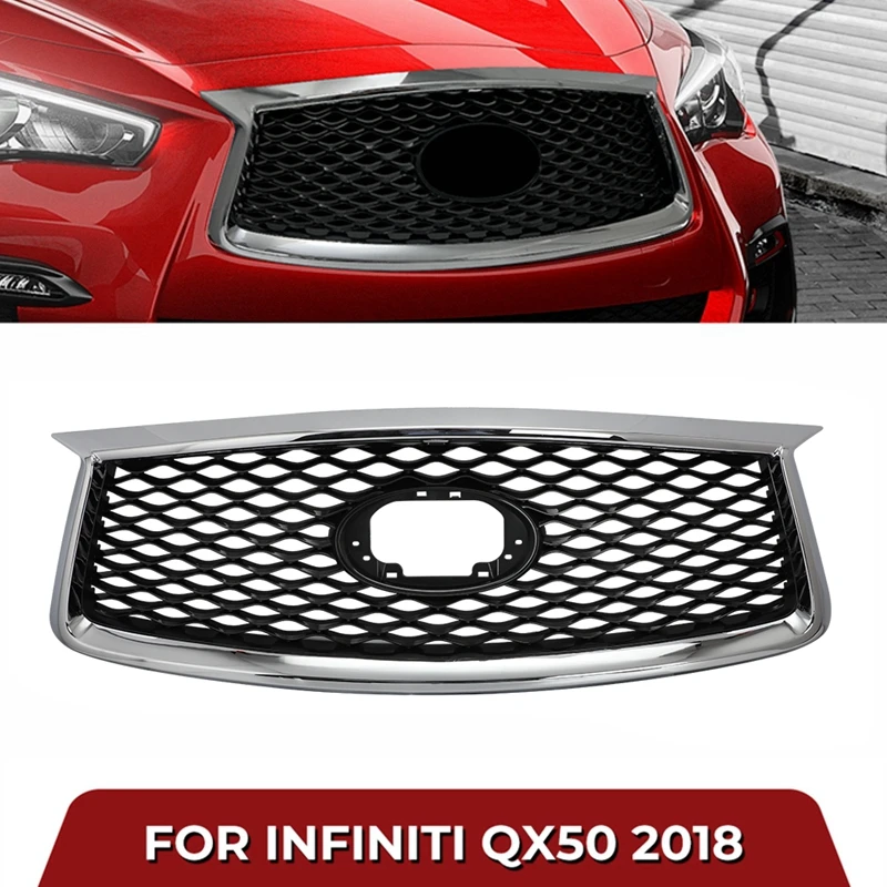 

Передний бампер для автомобиля, решетка радиатора, гоночные решетки, верхний бампер, сетка для защиты Infiniti qx50 QX50 2018