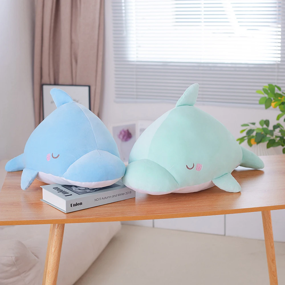 

1 шт., Детская плюшевая подушка в виде дельфина, 42/62 см