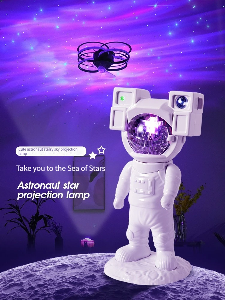 

Astronaut Bedroom Projection Nightlights Kids Room Decor Astronaut LED Projection Lamp Adjustable Head Angle Gifts for Christmas