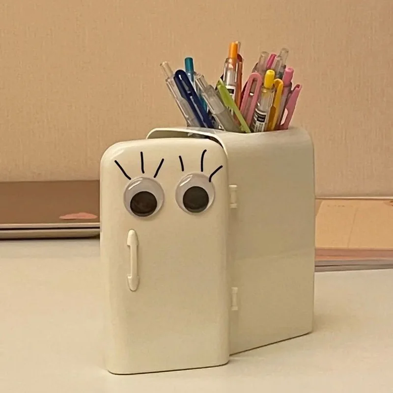 

Fun Refrigerator Pen Holder Cute Desktop Storage Holder Multifunctional Stationery And Makeup Brush