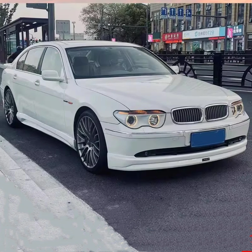 Unpainted Car Front Rear Lip Shovel Side Skirt Assembly For BMW 7 Series E66 2002-2008 Modified ABS Auto Accessories