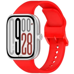 Silicone SmartWatch Wristband Strap - Universal Fit for Mi Band 8 9 Pro (Red)