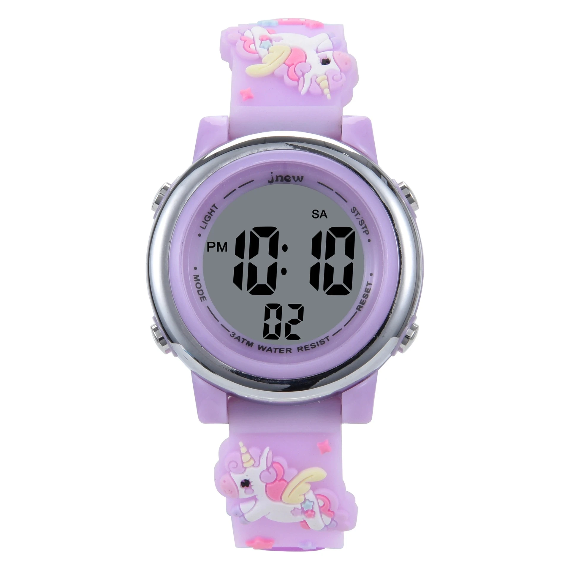 Children's Cartoon LED Electronic Watch 30M Waterproof Kids SmartWatch pink  Luminous Alarm Clock Sports Boys Girls Gift 4