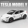 1:24 Tesla Model Y Model 3 Charging Pile Alloy Die Cast Toy Car Model Sound and Light Children's Toy Collectibles Birthday gift 4