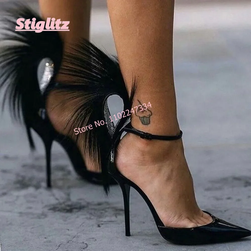 Feather Heels Saint Laurent Jamie Pumps Pumps Lidia 105mm PARIS