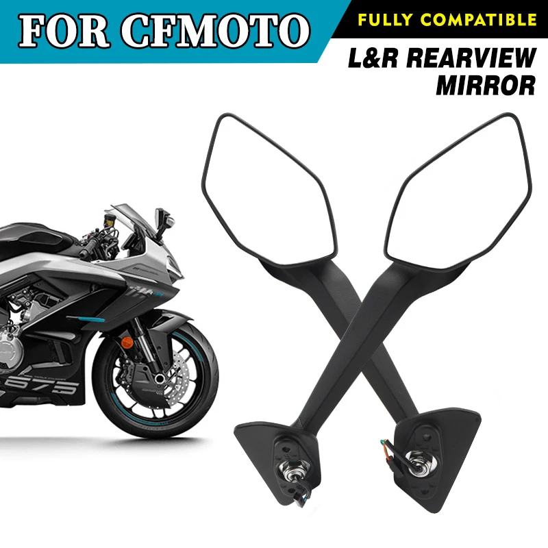 For CFMOTO 675SR-R Rearview Mirror Left&Right Reversing Mirror CF Moto 675 SR-R CF675 Rear View Mirror Motorcycle Original Parts