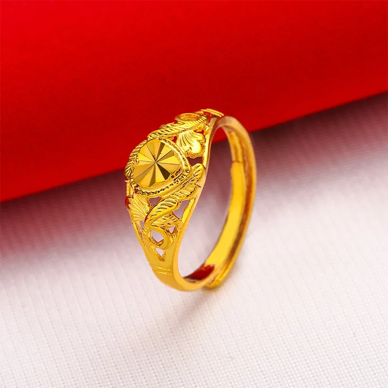 Gold Rings Resizable for Women Wedding Jewelry African Party Gift gold rings,wedding rings,finger rings,fashion ring,fashion rings