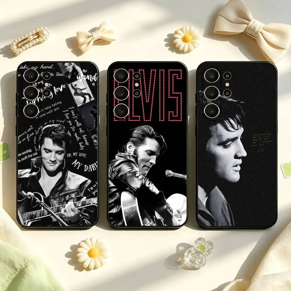 Elvis Presley Retro Cool Phone Case - Black Cover