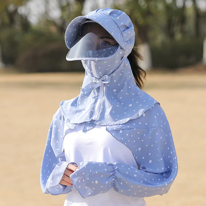 

Windshield cap women's summer full face sunscreen hat cycling ultraviolet shawl outdoor sunscreen sleeve cap hats for women