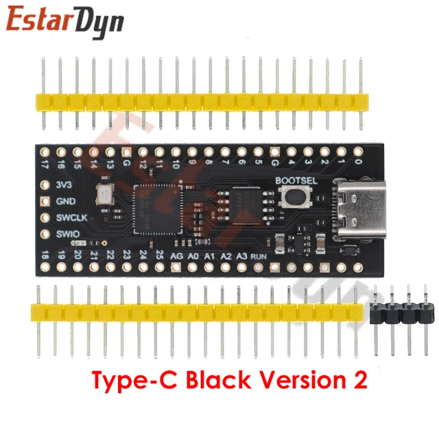 Raspberry Pi Pico Board RP2040 Mit Type-C & Micro-USB – Dual-Core, 264KB ARM, Low-power | Neu