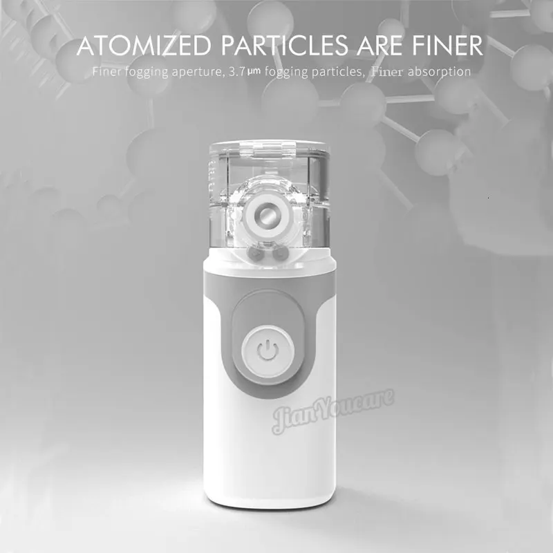 JianYouCare Handheld portable Inhale Nebulizer Mesh atomizer silent inhaler nebuliser inhalator kids adult nebulizador portatil Mesh Nebulizer Medical Nebulizer Asthma Inhaler Spacer