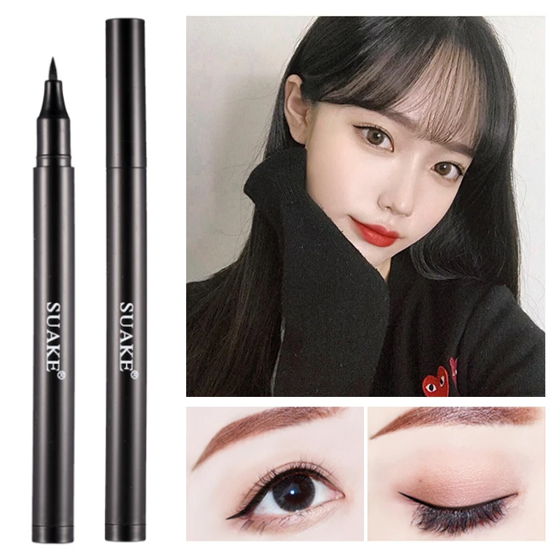 

Cool Black Smooth Quick-drying Eyeliner Long-lasting Waterproof Not Easy To Smudge Eyeliner Anti-sweat Liquid Eyeliner for Women