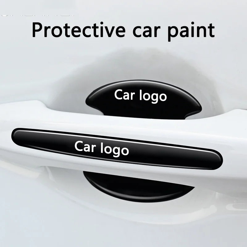 Car Door Handle Protective Anti-Scratch Stickers - 4/8 Pack