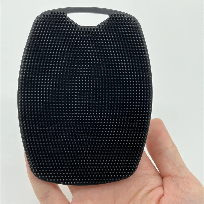 Exfoliating Silicone Brush Cleanser No Slip Handle Body Scrubber Cleans and Massages Skin Bathroom Accessories Bath Brush exfoliating shower brush bath brush exfoliating scrubber exfoliating shower scrubber exfoliating bath brush