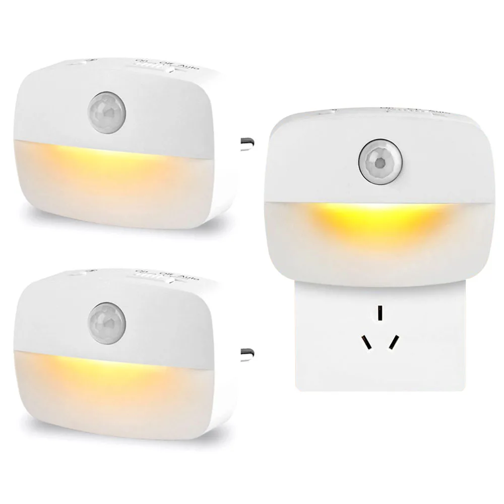 LEDSmartWirelessHumanBodySensorLightsPluginBatteryPoweredPIR